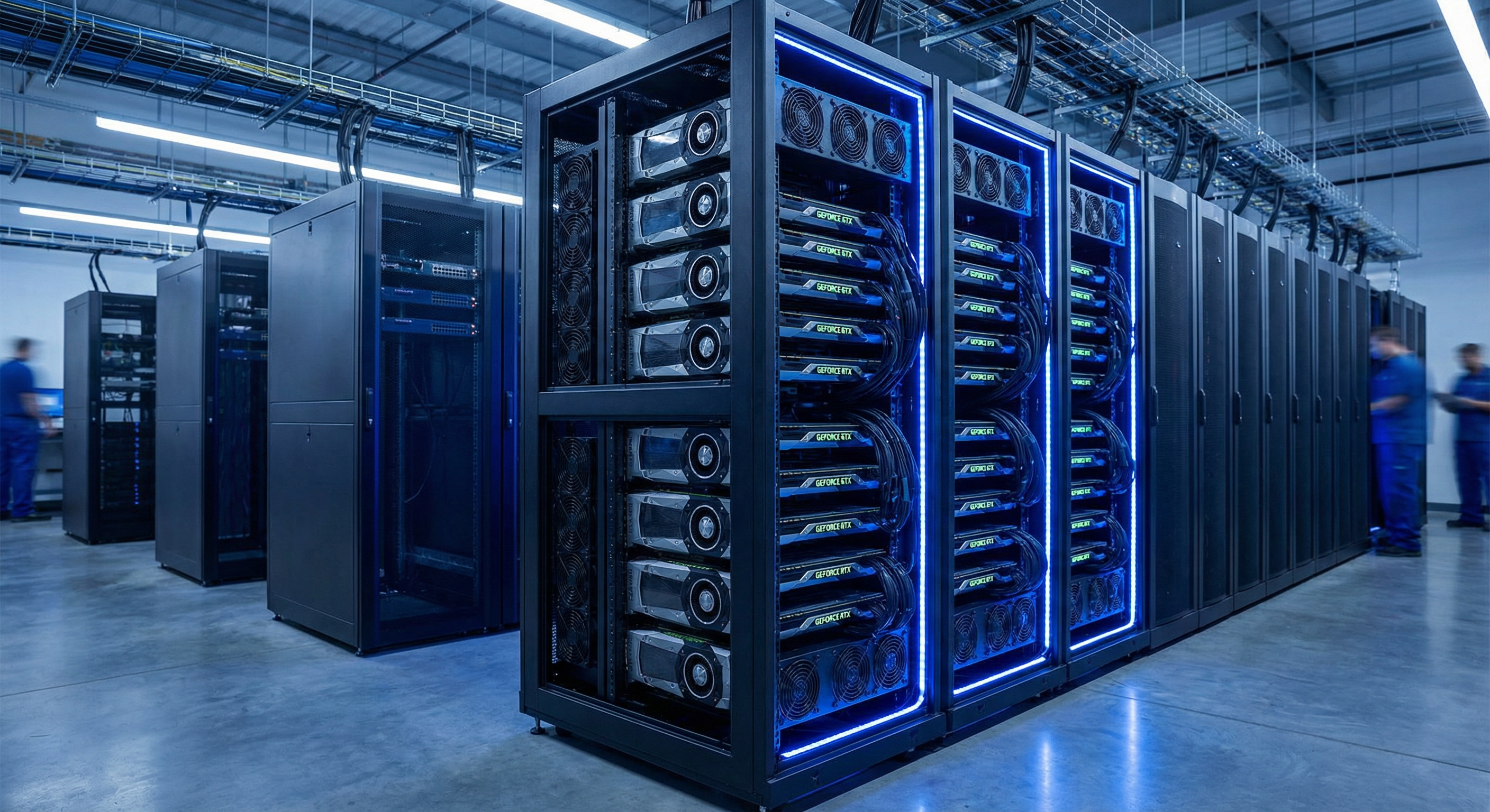 GPU compute server infrastructure in Tier III data center